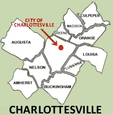 City of Charlottesville VA Location