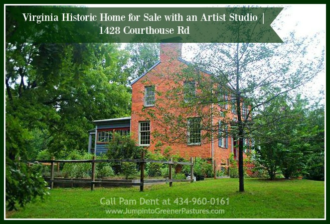 Virginia Historic Home for Sale with an Artist Studio | 1428 Courthouse Rd