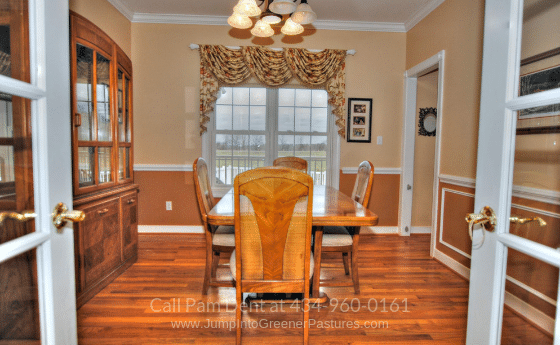 Country Properties in Fluvanna VA - If you love having guests over, you’ll be thrilled with this home’s formal dining room.