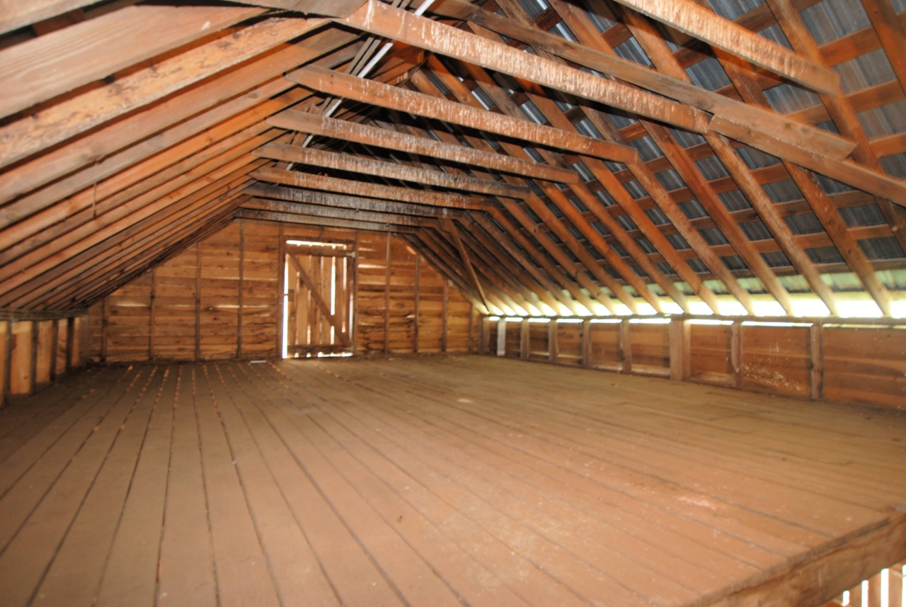 Hay loft over stable